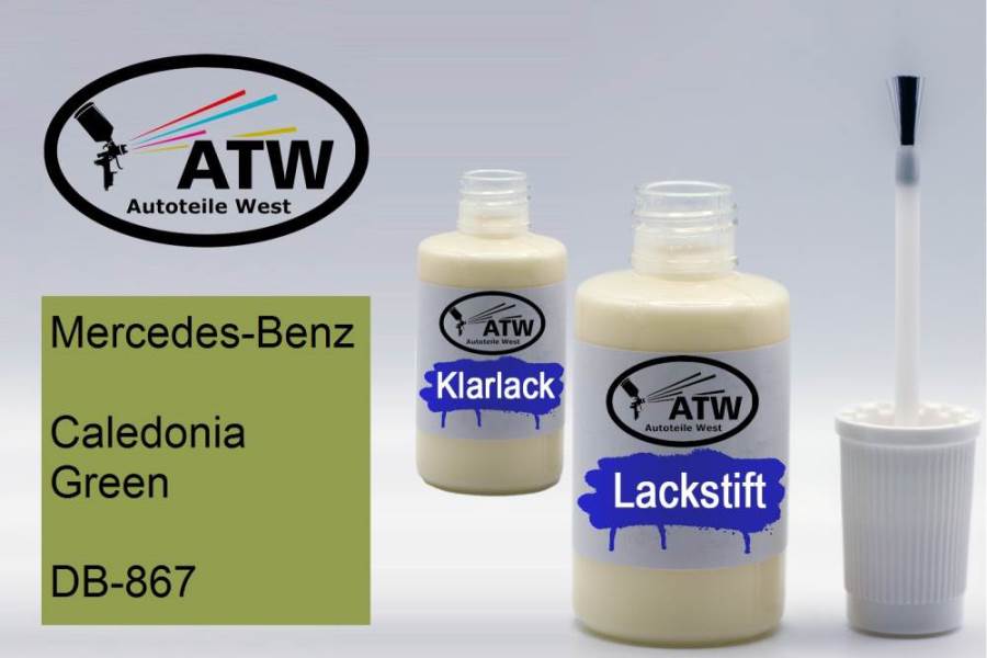 Mercedes-Benz, Caledonia Green, DB-867: 20ml Lackstift + 20ml Klarlack - Set, von ATW Autoteile West.